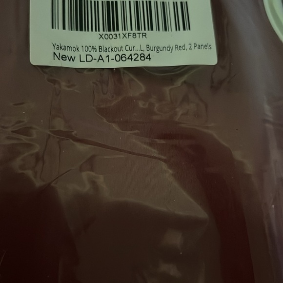 Blackout Cutains Burgundy 2 panels - Picture 5 of 7